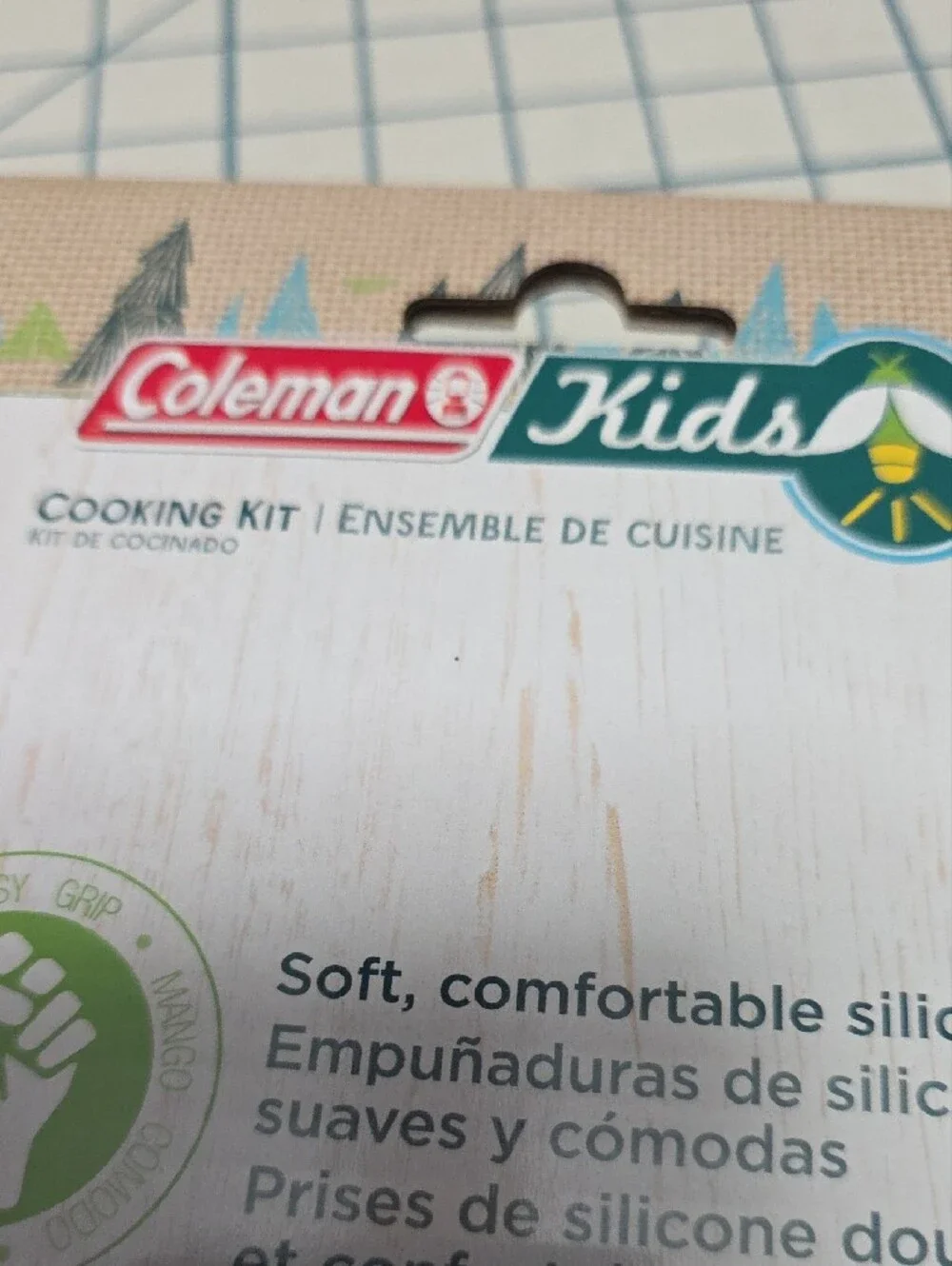Coleman Kids roasting forks with pink, teal, yellow handles